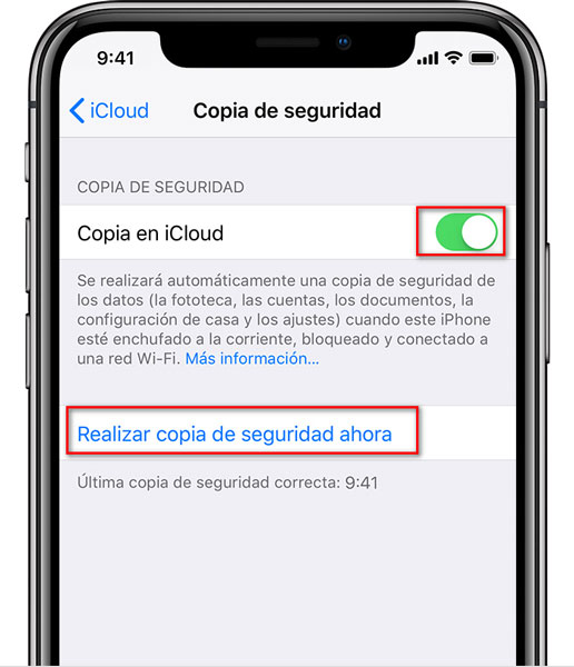 Cómo hacer copias de seguridad iphone Tenorshare