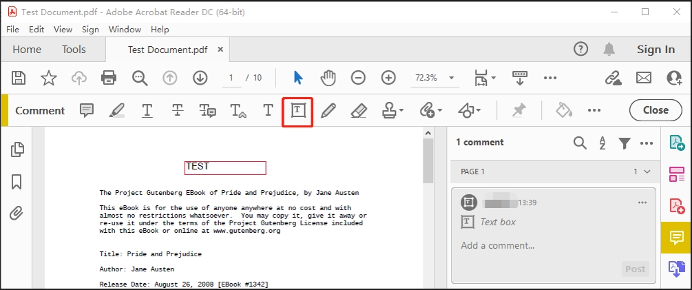 agregar cuadro de texto a un pdf con adobe