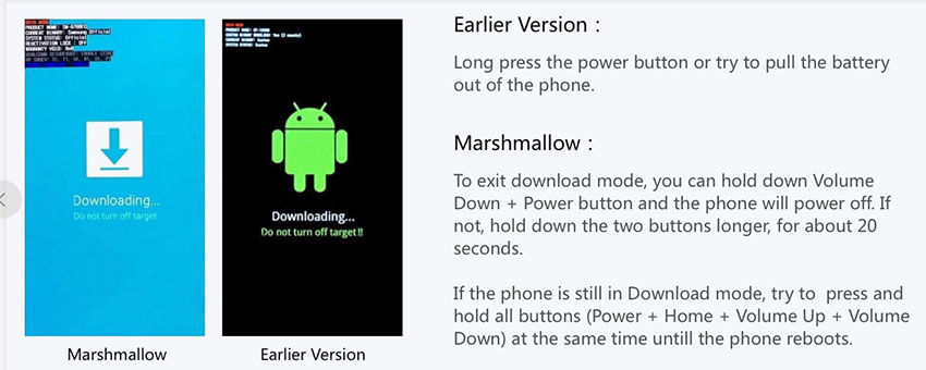 salir de download mode android