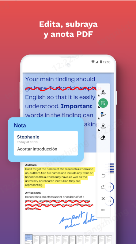 app para subrayar pdf - iLovePDF