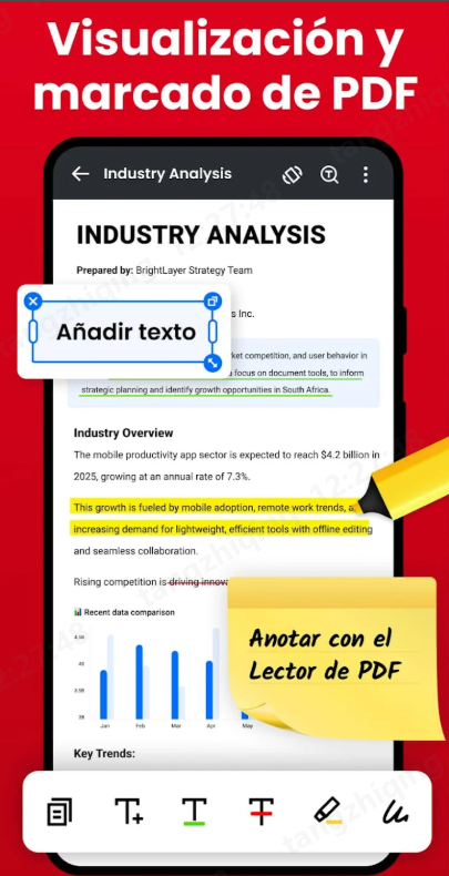 app para subrayar PDF gratis en android - PDF Reader