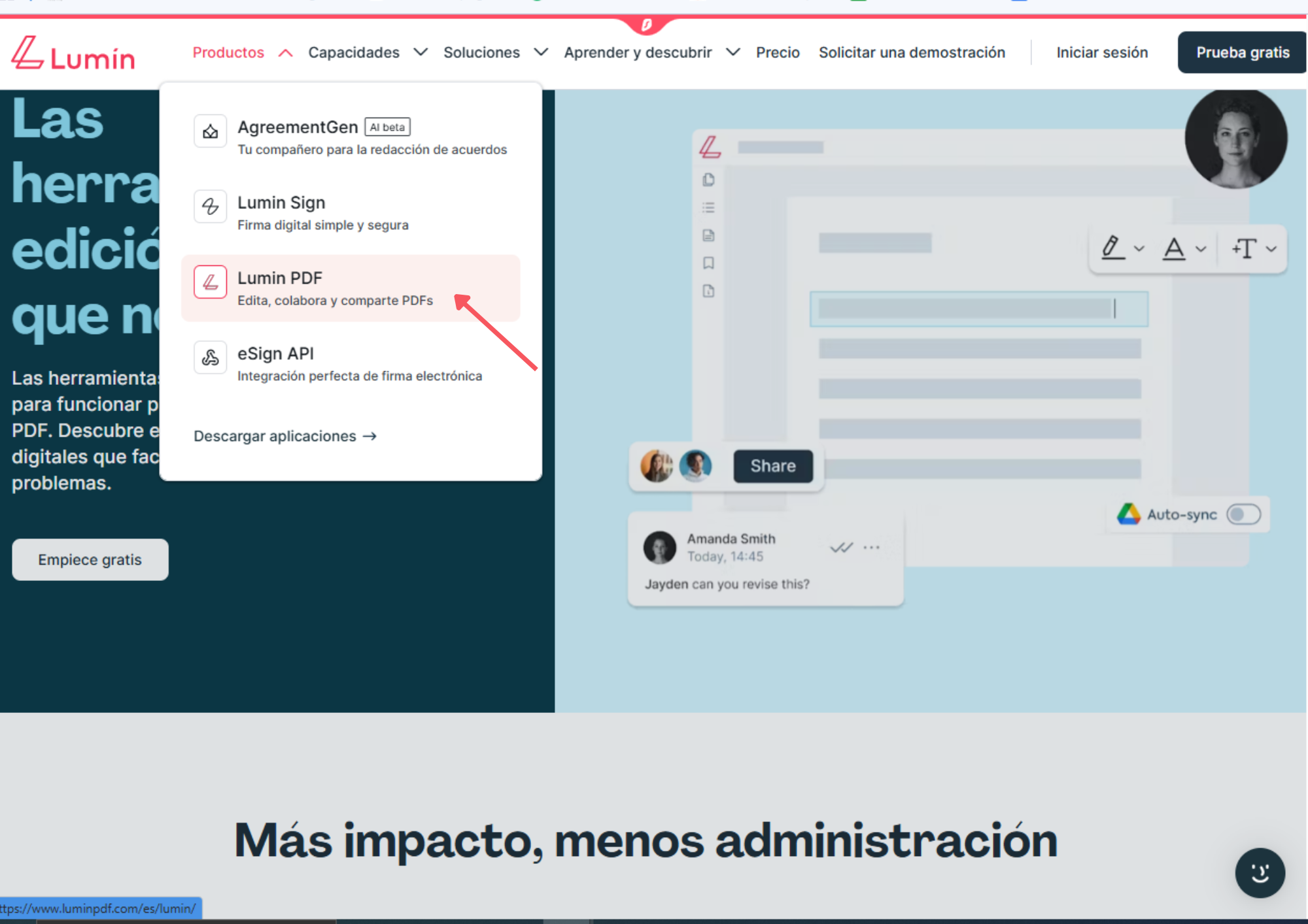 acceder a lumin pdf para subrayar pdf en chrome paso 1