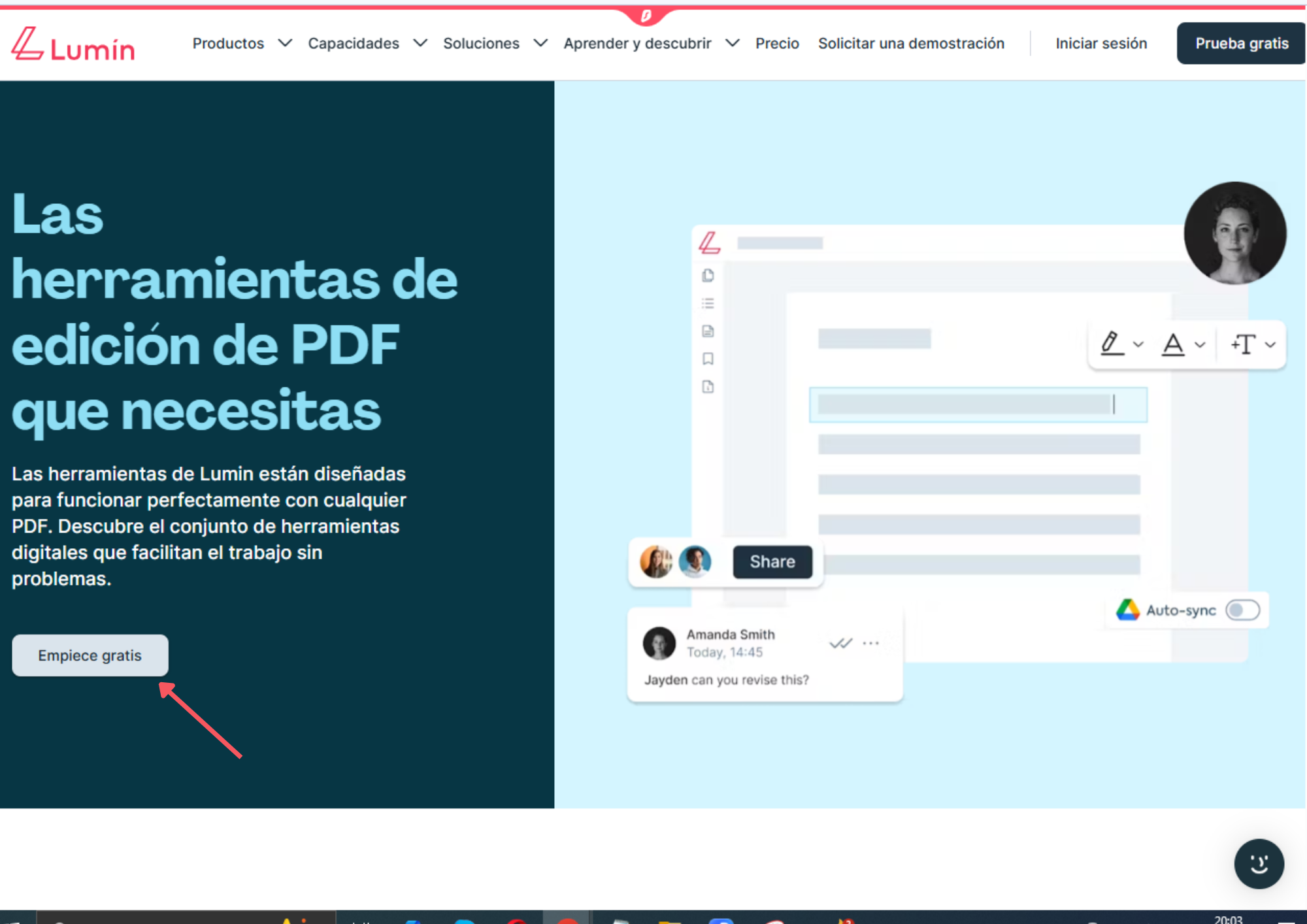 empezar con lumin pdf para subrayar pdf en chrome paso 2