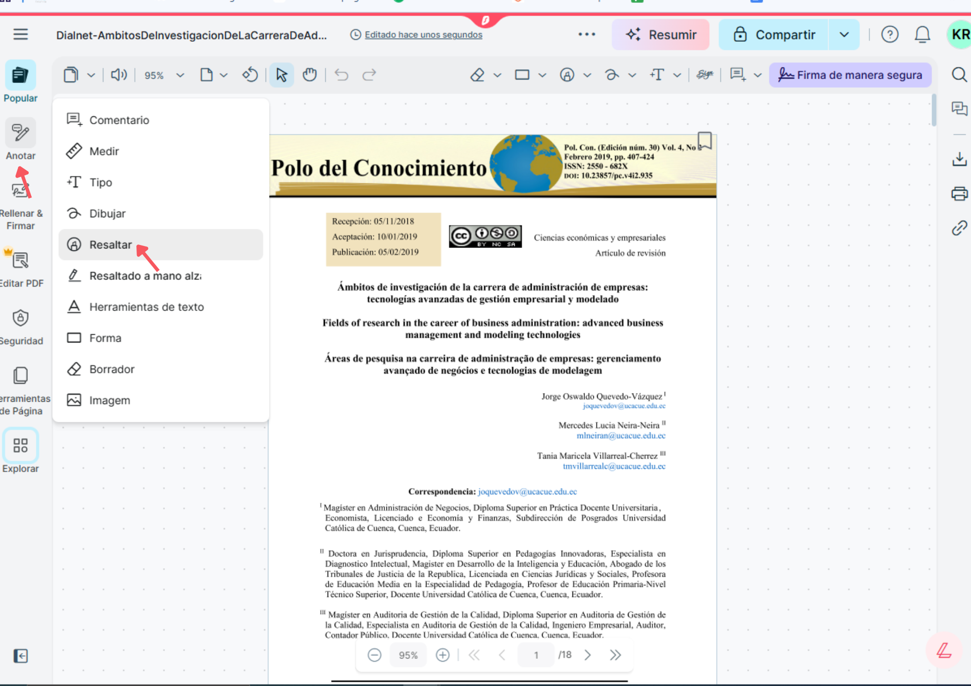 anotar con lumin pdf para subrayar en chrome paso 4