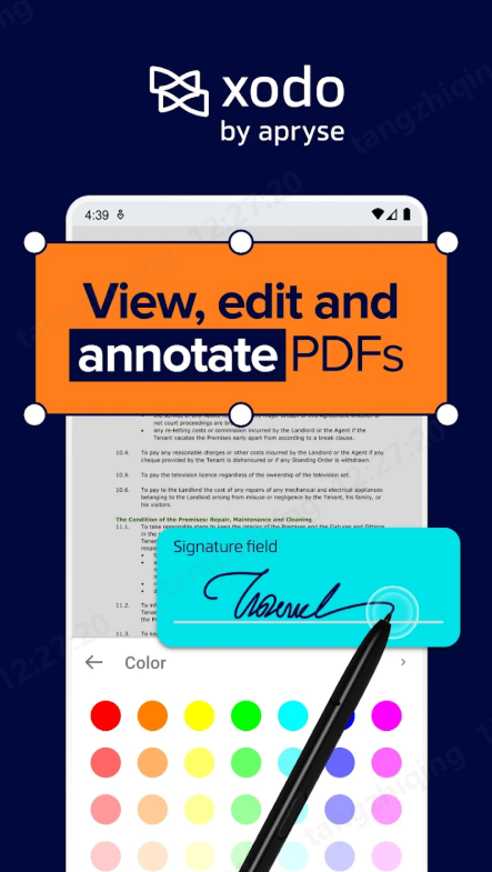aplicación para poder subrayar textos - Xodo PDF