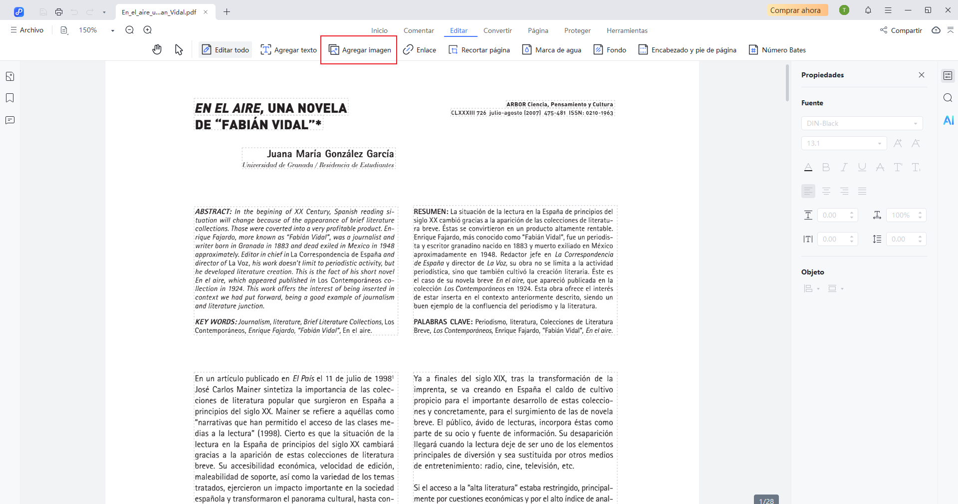 agregar imagen a pdf con pdnob pdf editor