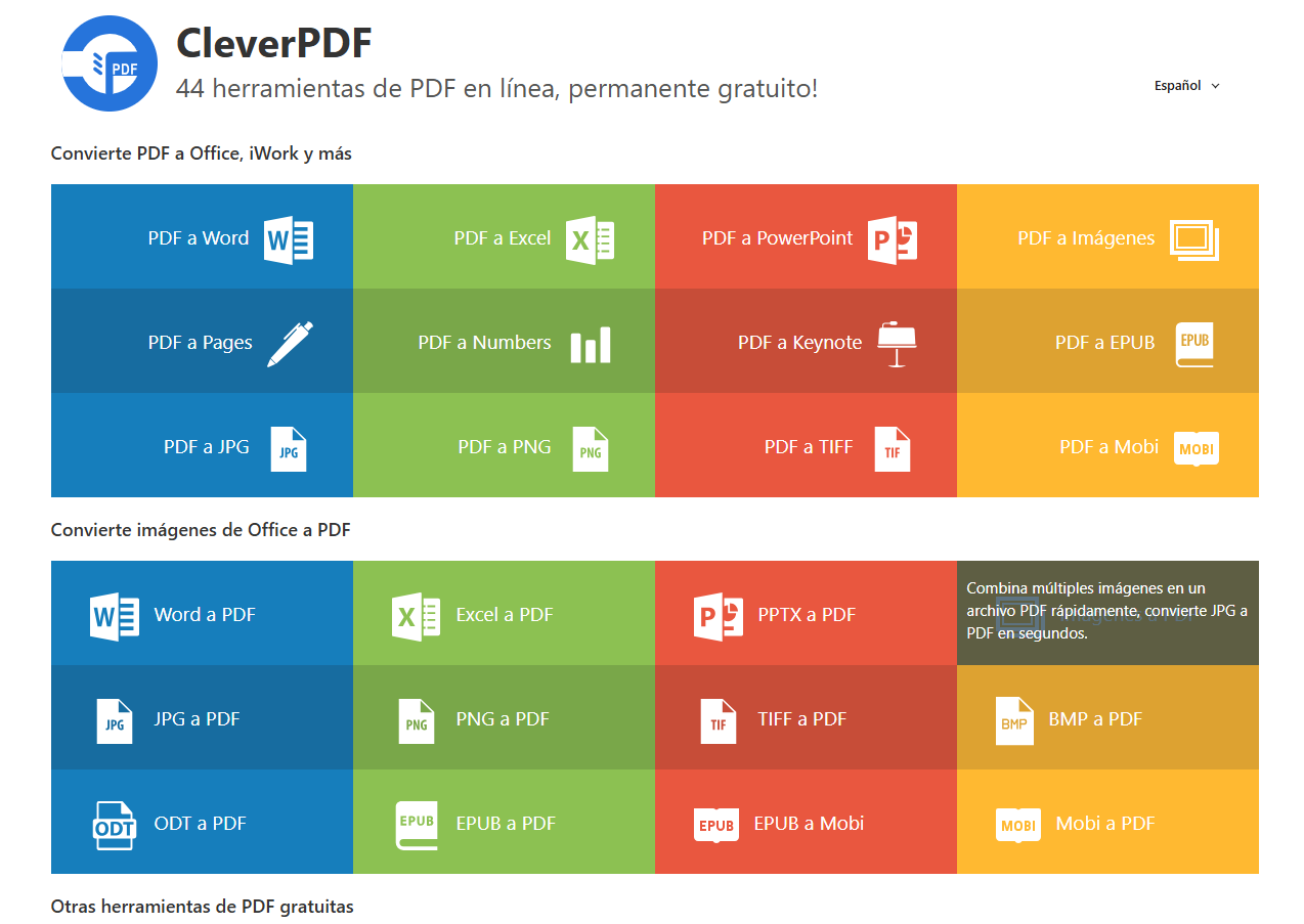 convertir pdf a epub con cleverpdf