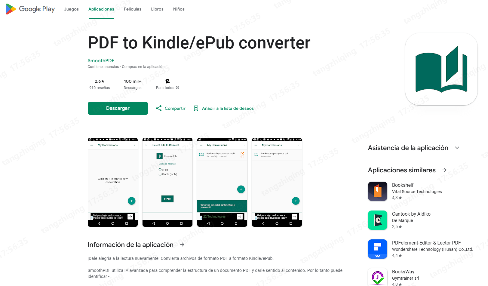 convertir pdf a epub en moviles