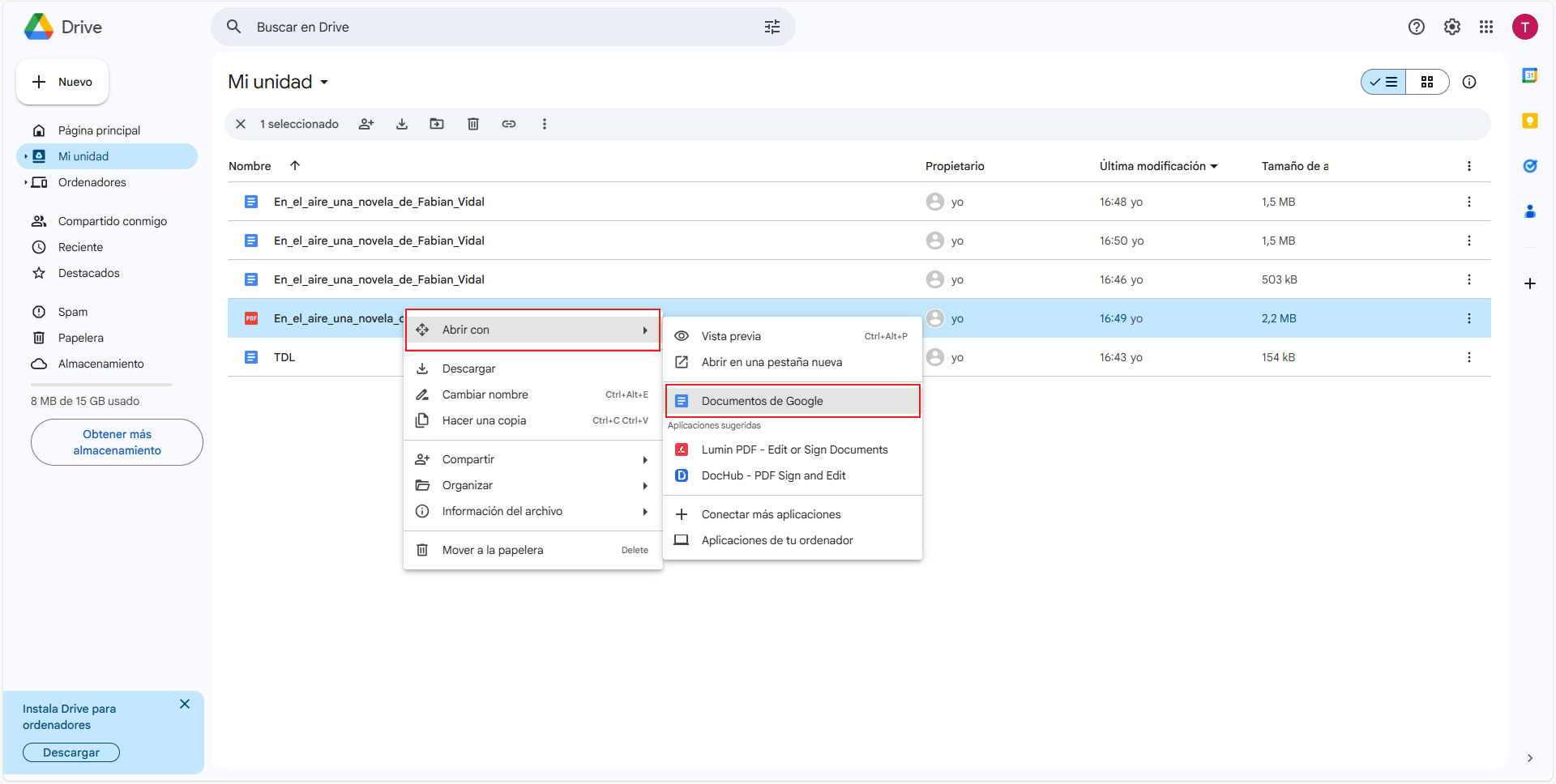 quitar marca de agua pdf con google docs