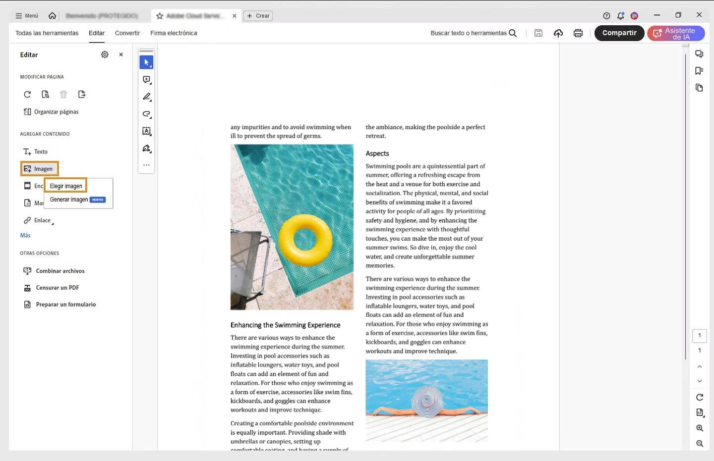 agregar imagen a pdf en adobe acrobat pro