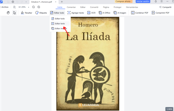 copiar texto de pdf con pdnob pdf editor