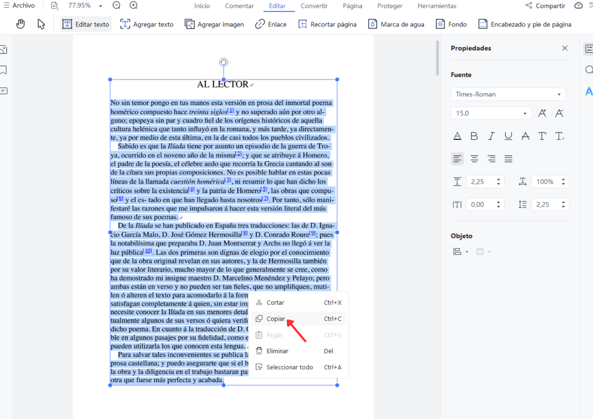copiar pdf con pdnob pdf editor