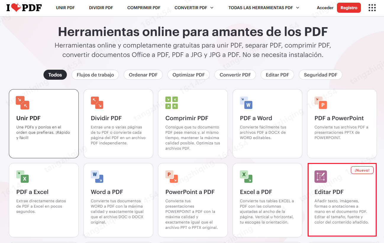 editar pdf en ilovepdf
