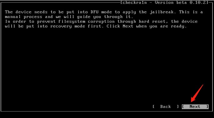 preparar entrar en modo dfu de checkn1x