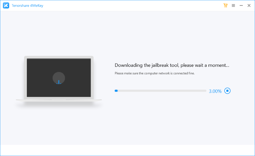 descargando la herramienta de jailbreak - 4MeKey guia