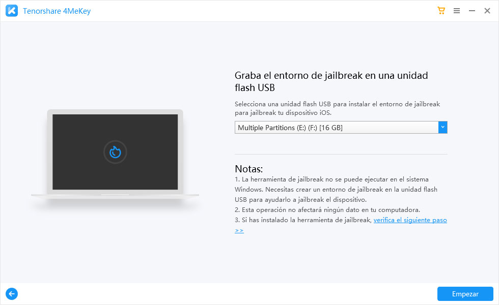 empezar a grabar entorno de jailbreak - 4MeKey
