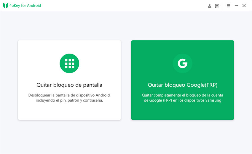 Elija eliminar la función de bloqueo de Google 4ukey para Android