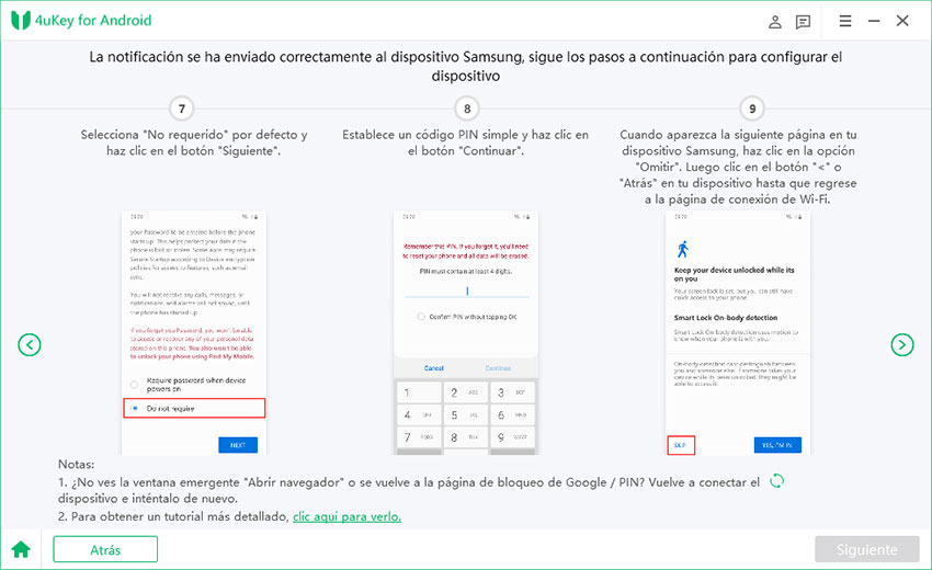 enter screen unlock code tenorshare 4ukey for android
