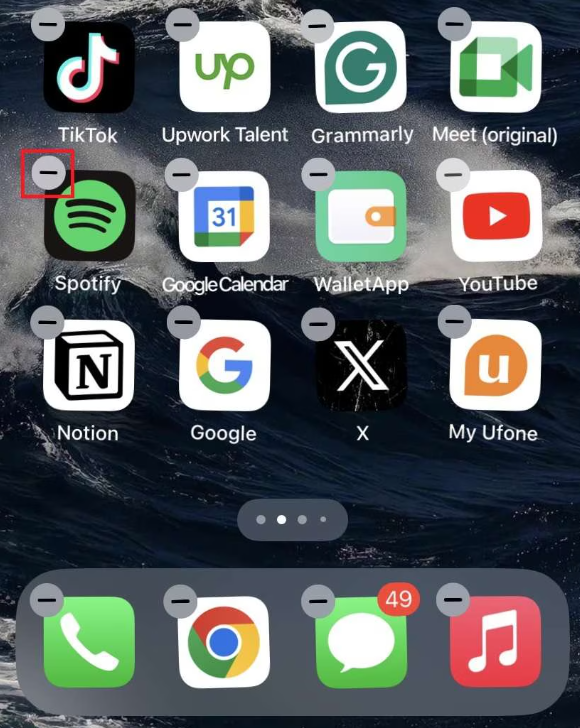 desinstalar y reinstalar la aplicación 1