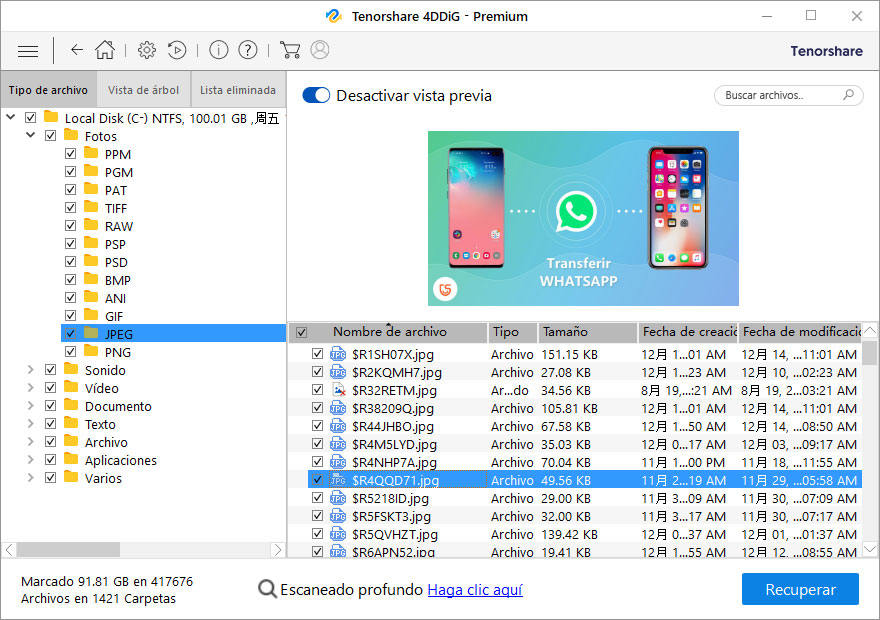 recuperar archivos borrados windows