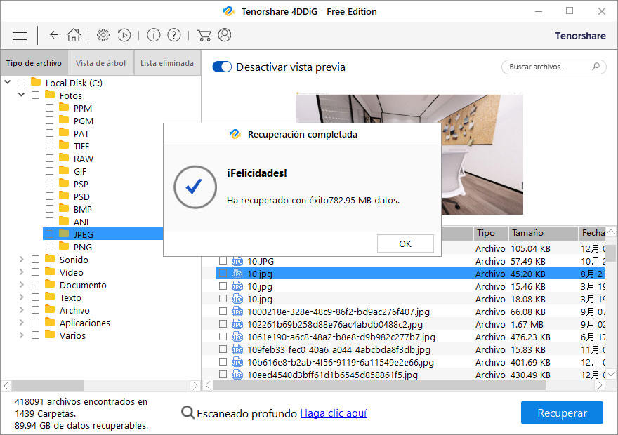 cómo recuperar archivos borrados en Windows