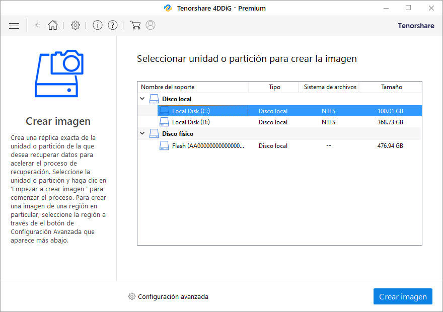 recuperación de archivos del disco duro