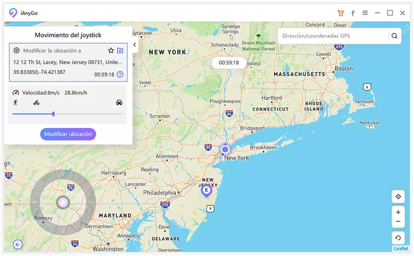 ianygo esta cambiando ubicacion