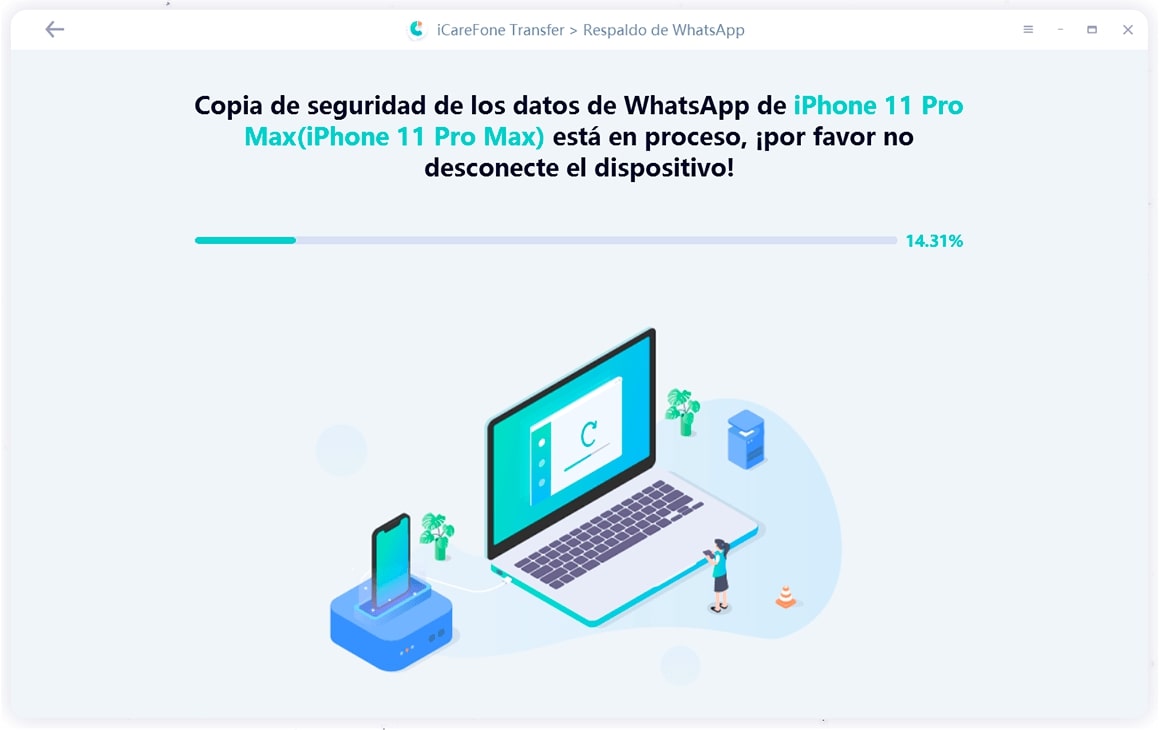 haciendo copia de seguridad whatsapp