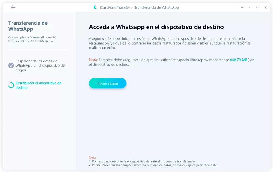 iniciar sesión en la cuenta de whatsapp