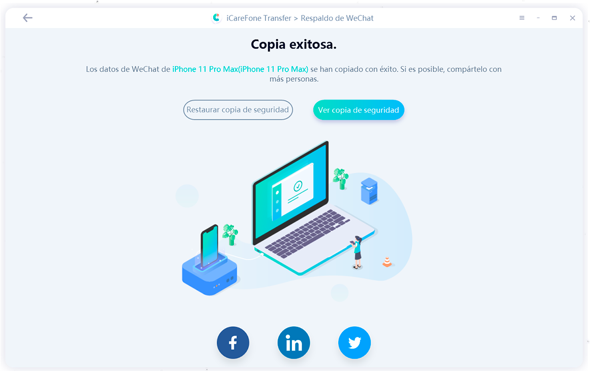 back up wechat data successfully- guide