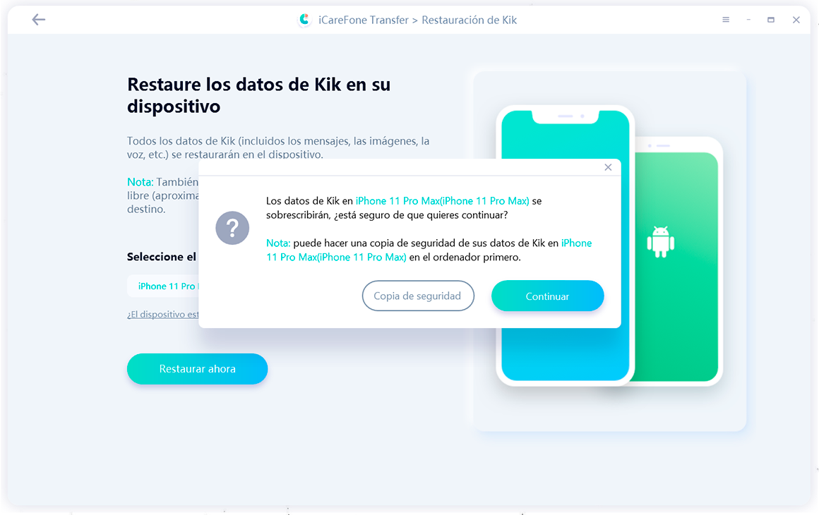 logged in kik account before resotring- guide