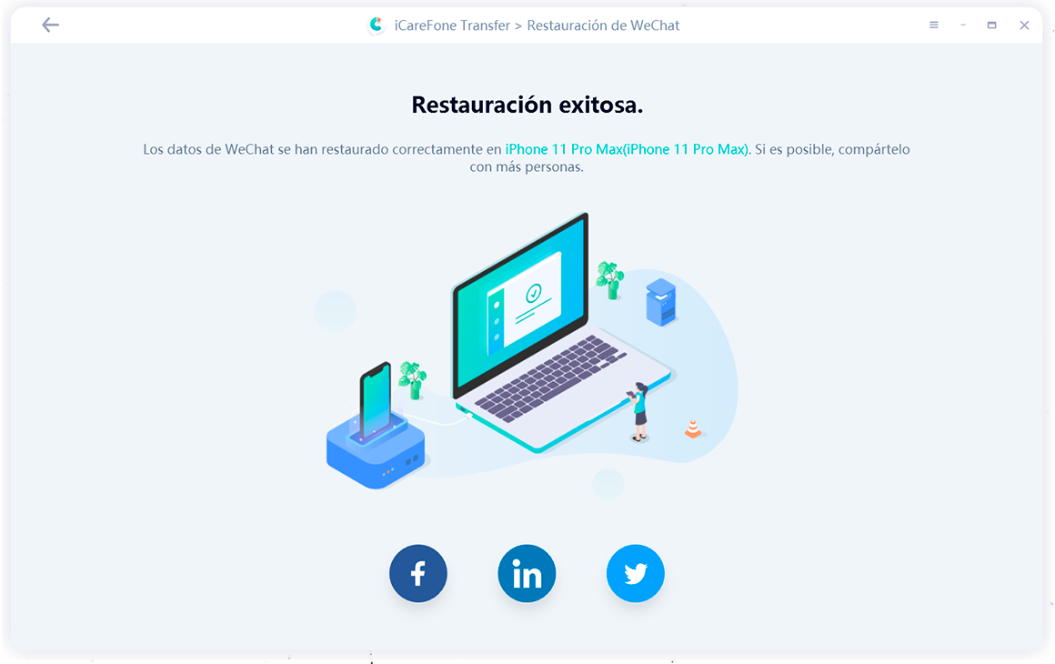 restore wechat data successfully- guide