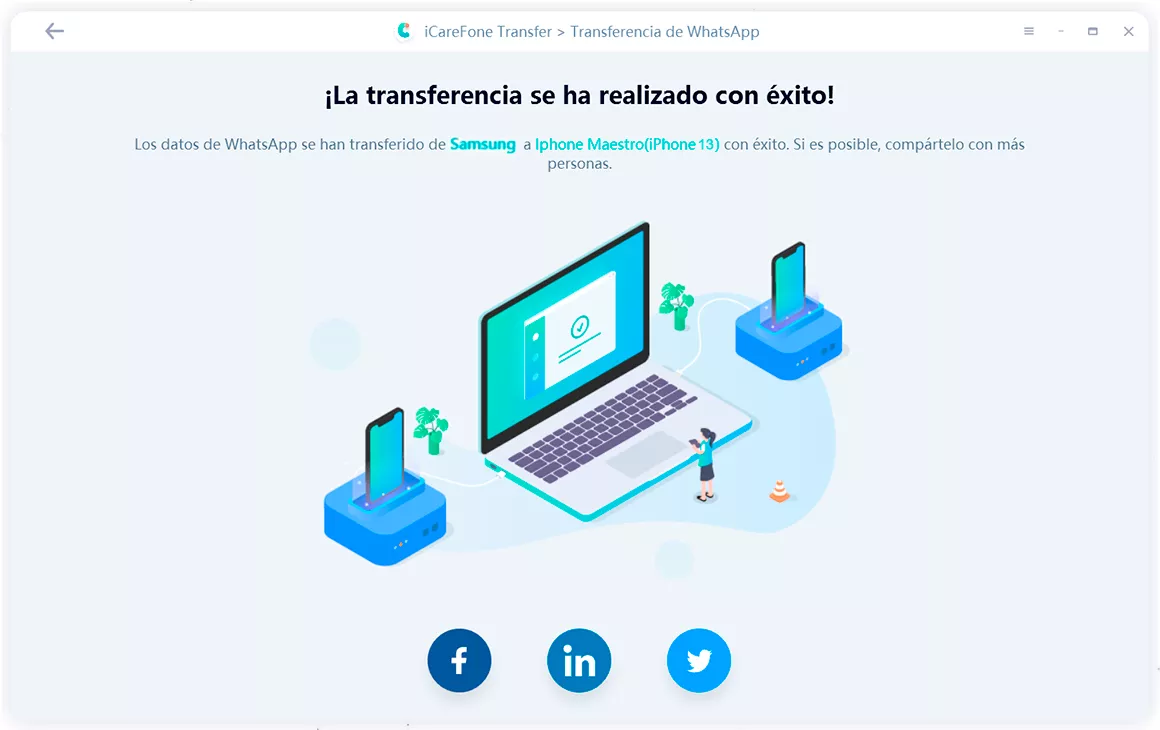 transferir WhatsApp de Android a iPhone
