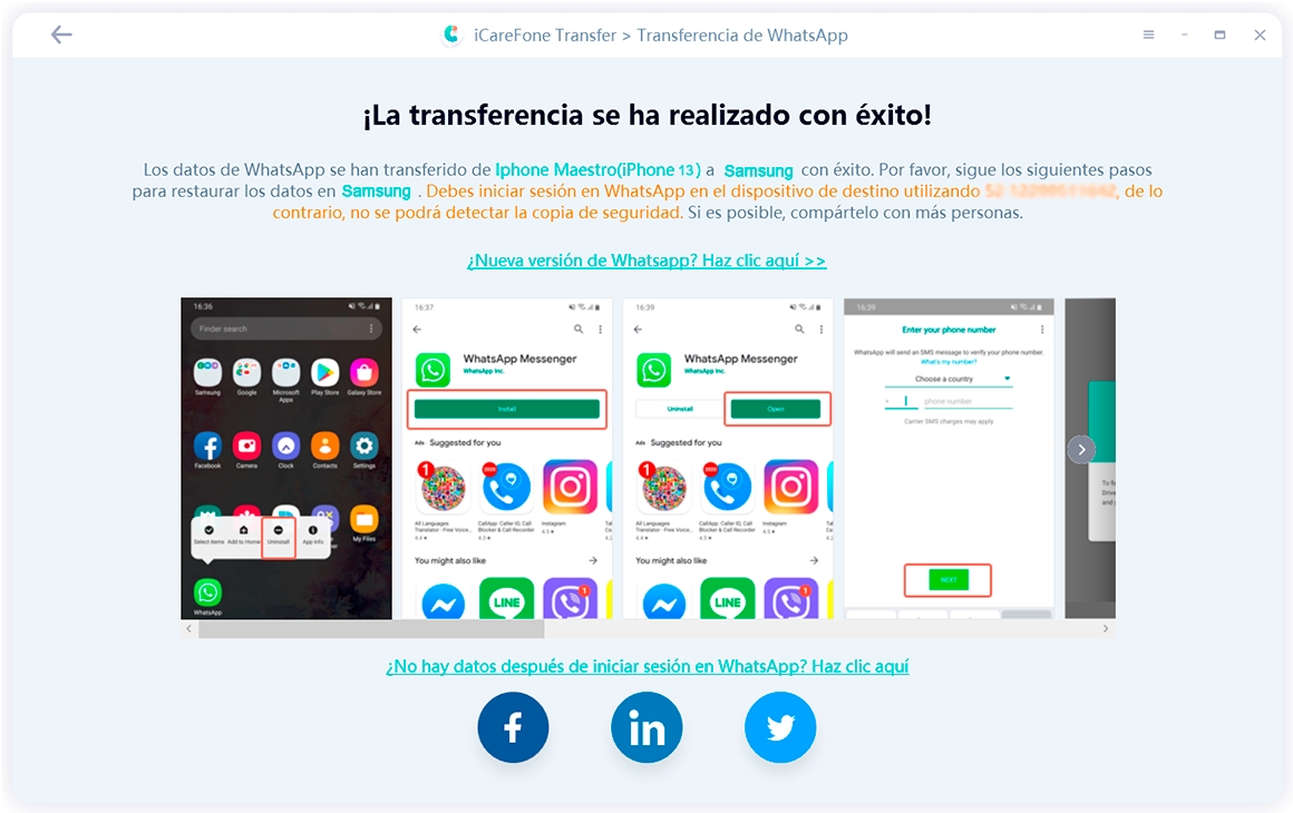 transfer whatsapp from iphone to android successfully