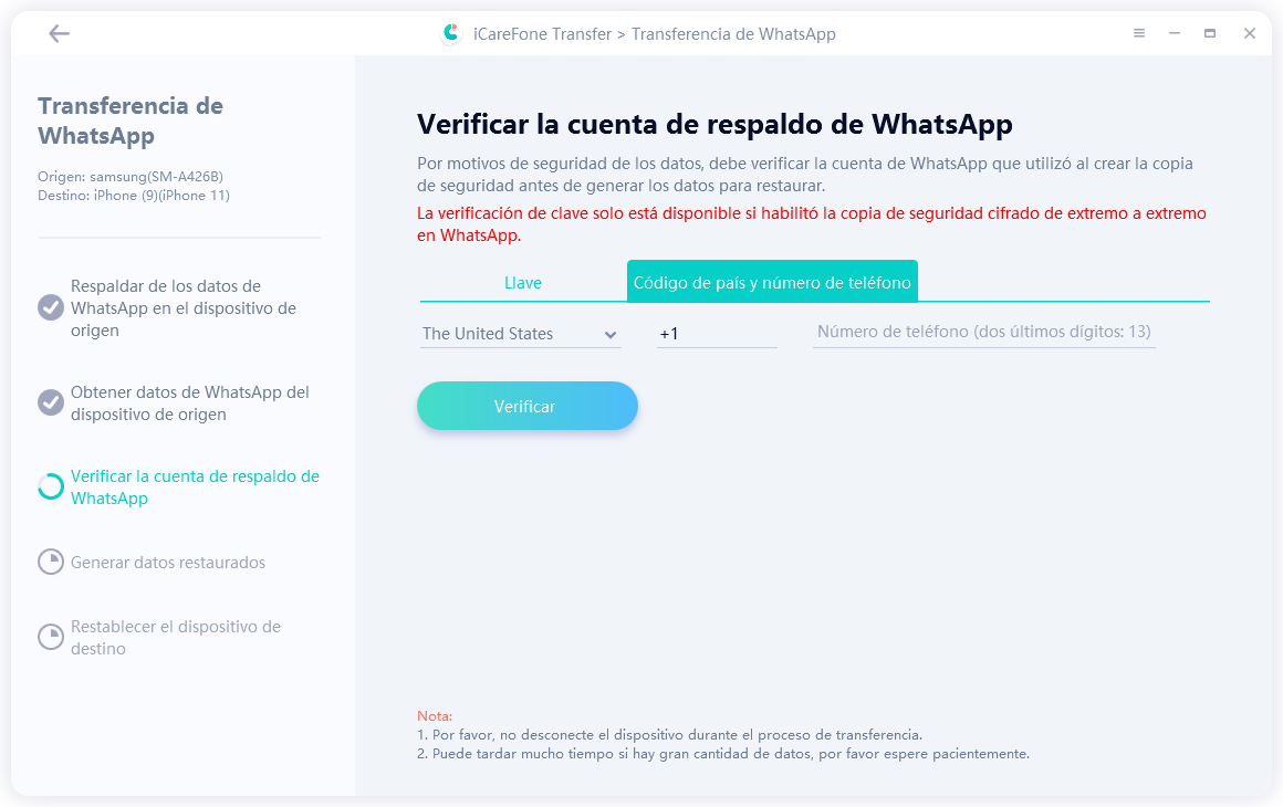 verify whatsapp account