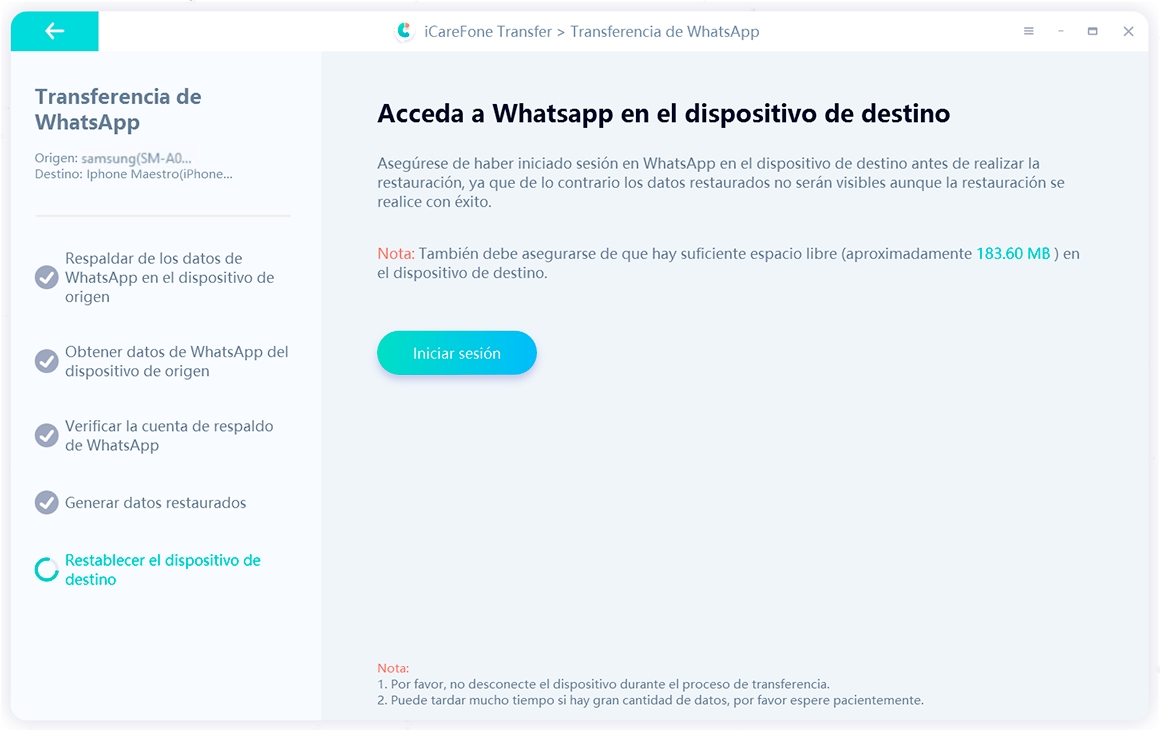 log in whatsapp on iphone