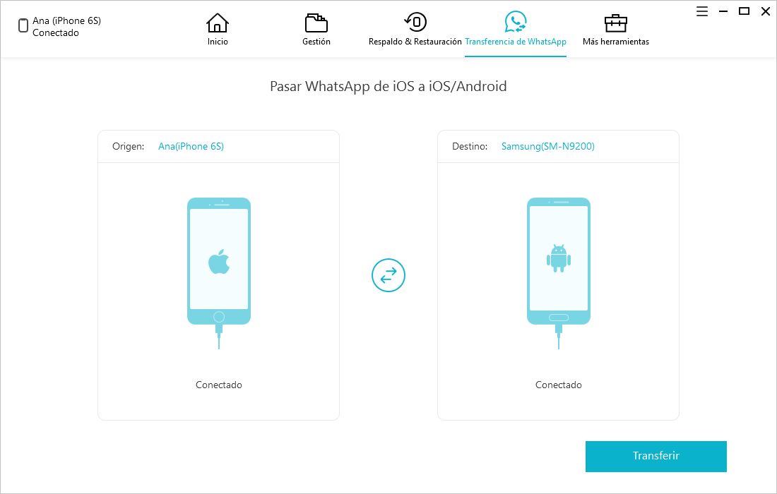conecta iphone y android