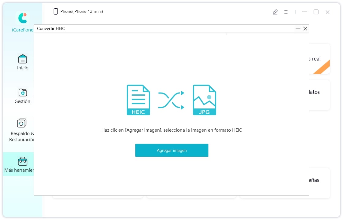 iCareFone convertir heic a jpg