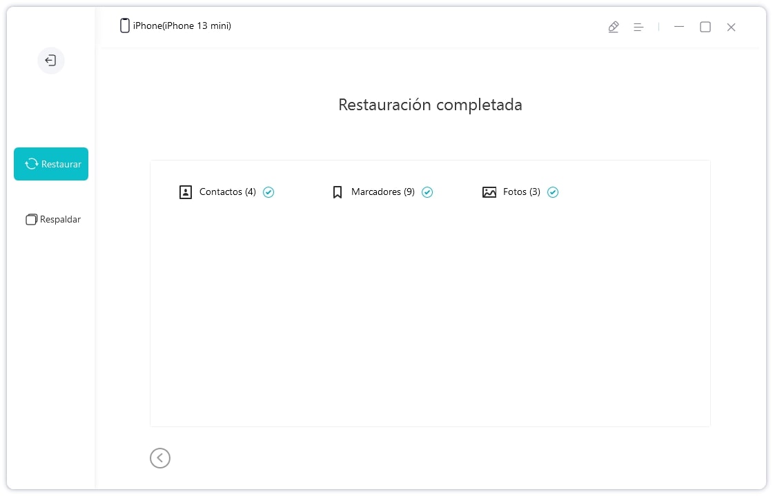 restaurar copias de seguridad a la computadora - guía de icarefone