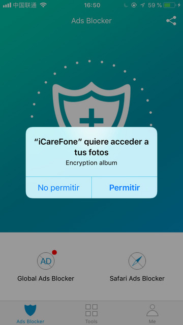 abrir app icarefone