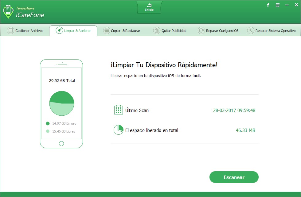 liberar espacio iphone