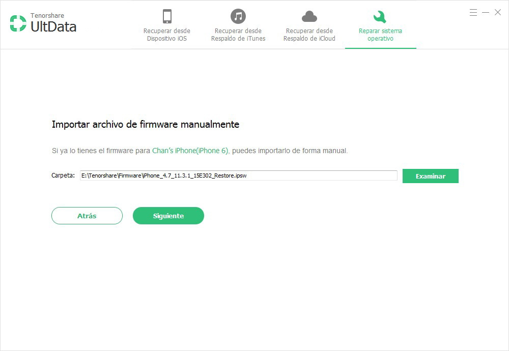 importar firmware ios