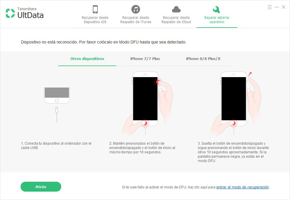 poner modo dfu iphone manualmente