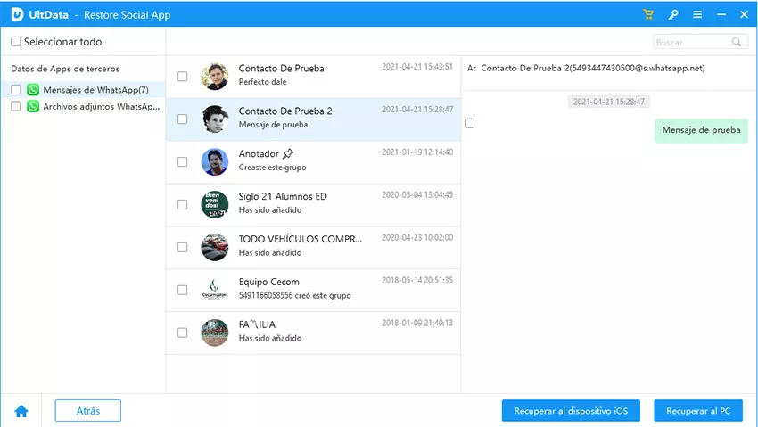 preview bakcup files via UltData