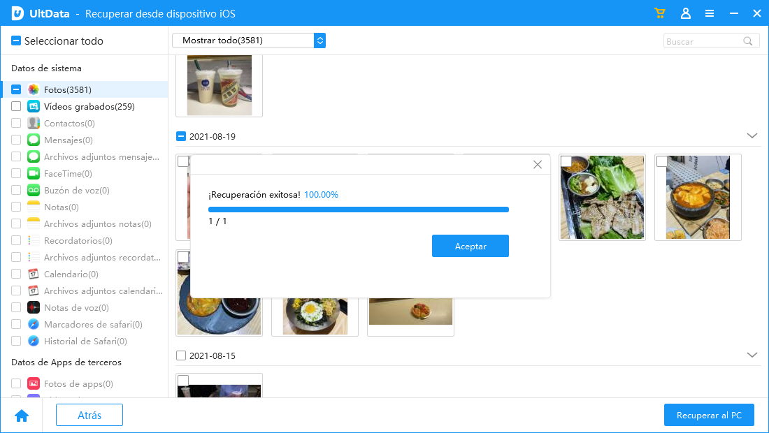 recuperar mensajes de texto con éxito