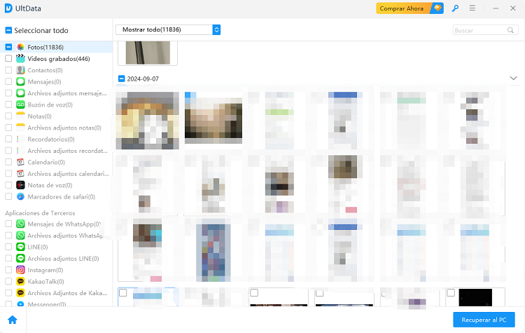 pulse de nuevo el botón recuperar