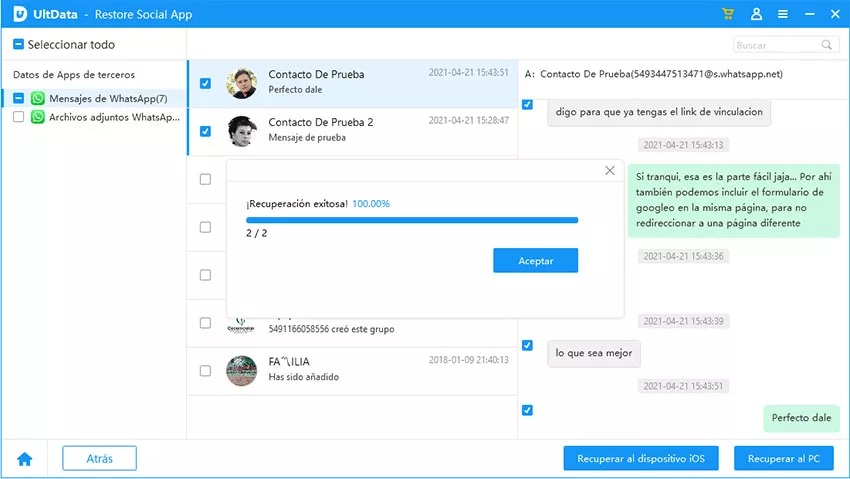 restore backup files with UltData