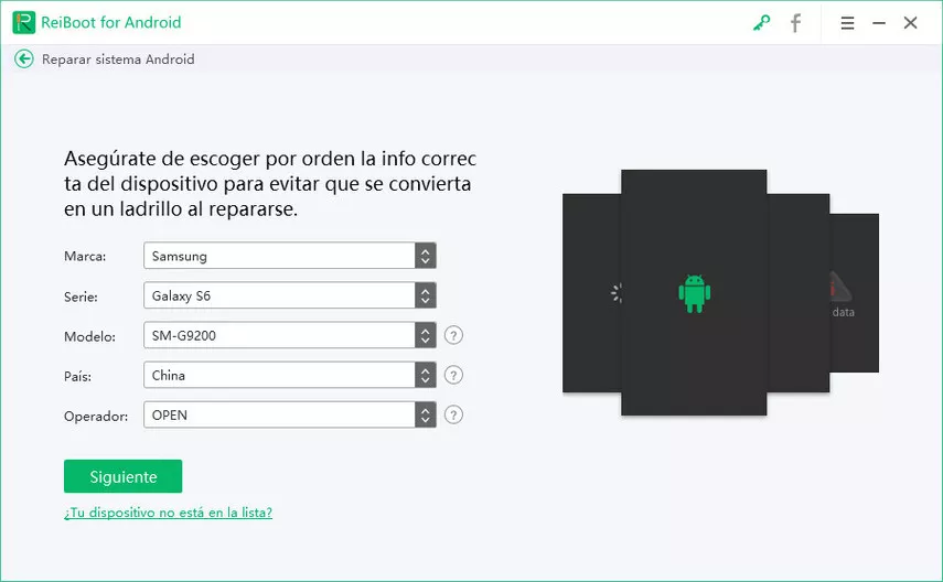 reparar sistem android