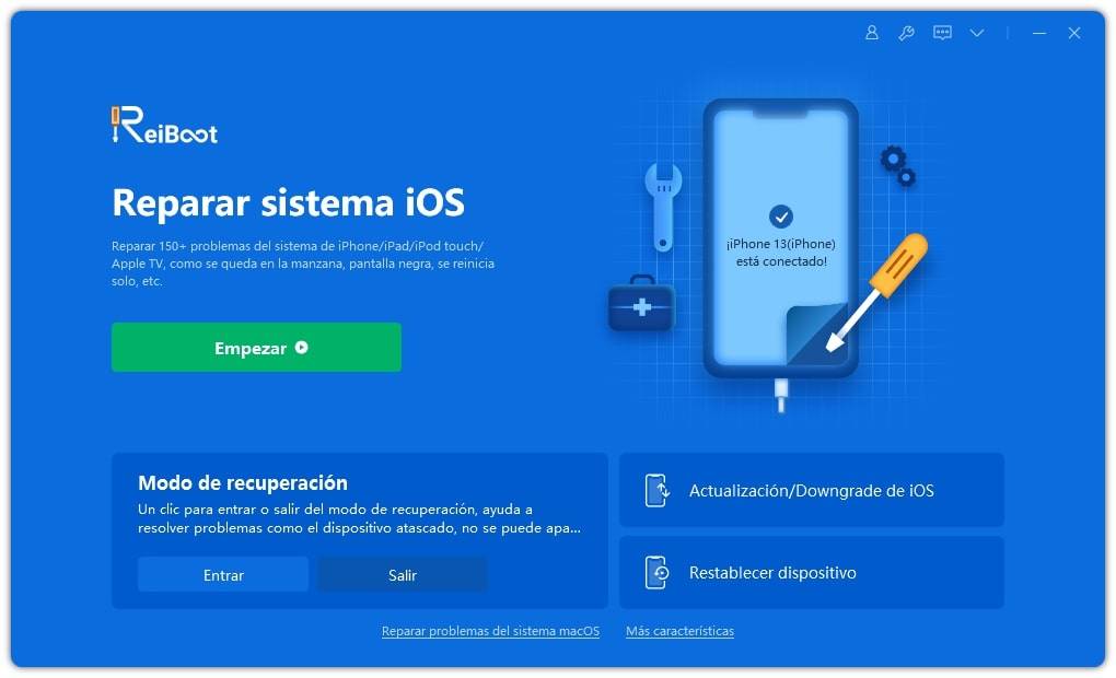 reiboot corrige error 14 itunes
