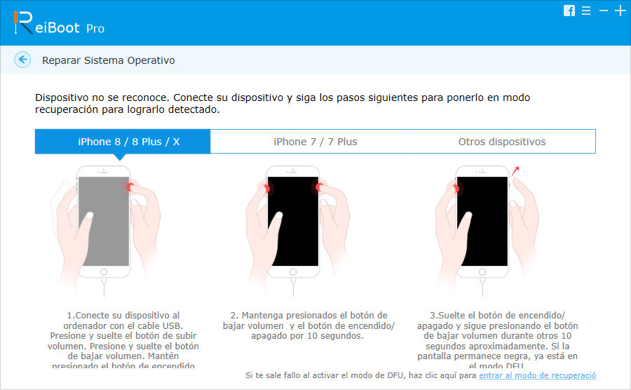 guía poner en modo dfu iphone